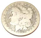 1882 S Morgan Dollar 100 Cent American 90% Silver $1 US Good Condition