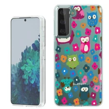 (Curious Owls)Rugged TPU phone case cover(Clear)for Samsung Galaxy S21+ Plus 5G
