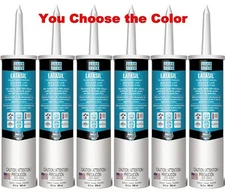 Lot of 6 Tubes Laticrete LATASIL Tile & Stone Caulk Sealant 100% Silicone 10.3oz