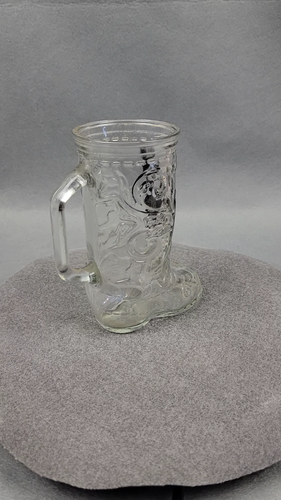 Vintage Jazz Boots Randolph Pressed Clear Glass Boot Mug Nashville Club - Video 1 of 1