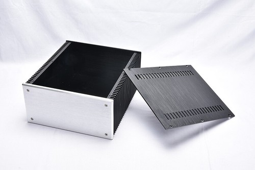 2412B Amplificador Aluminio Completo Chasis Clase A Gabinete HIFI Preamplificador Caja PSU - Imagen 6 de 6