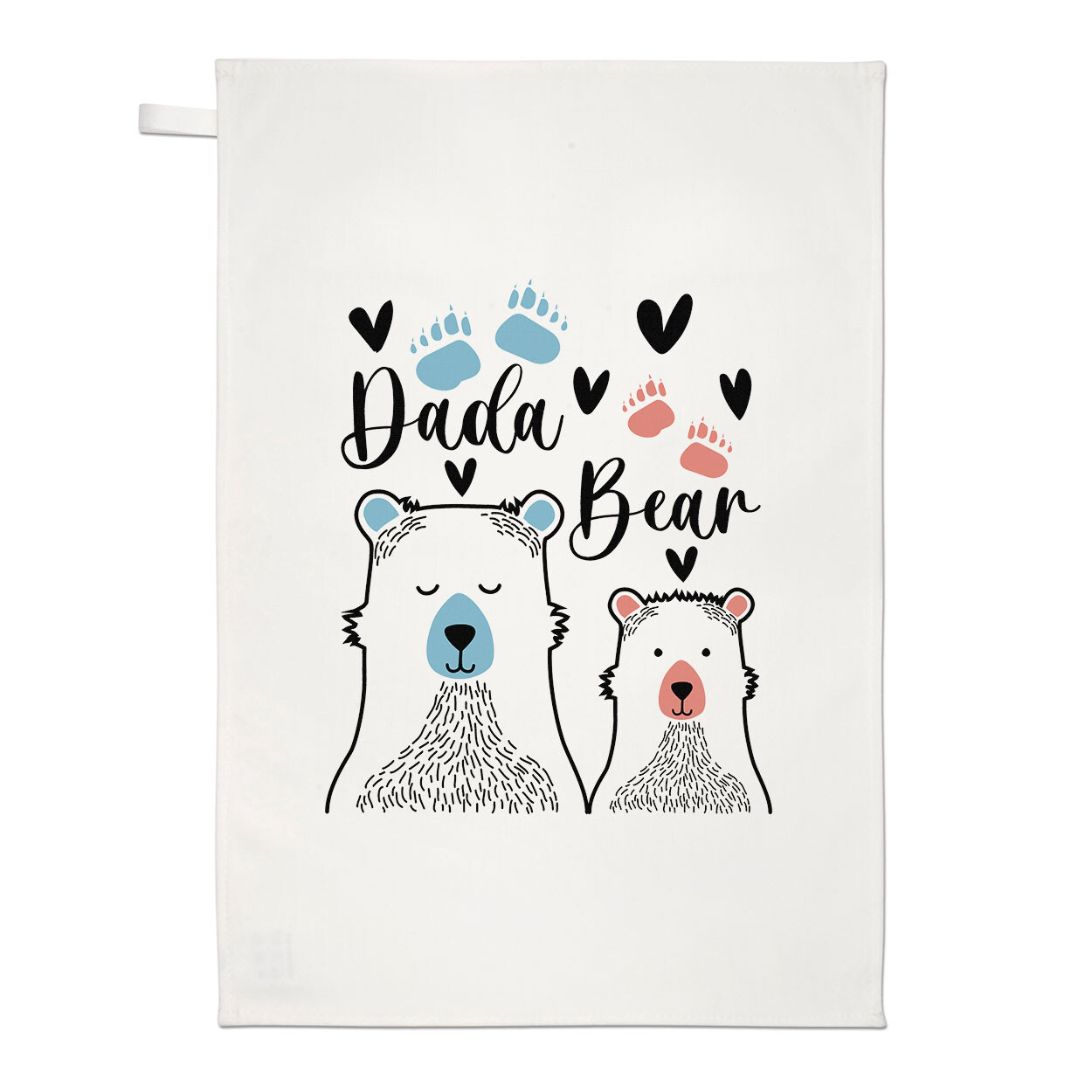 Dada Bear Tea Towel Dad Fathers Day World's Best Awesome Love Birthday Gift