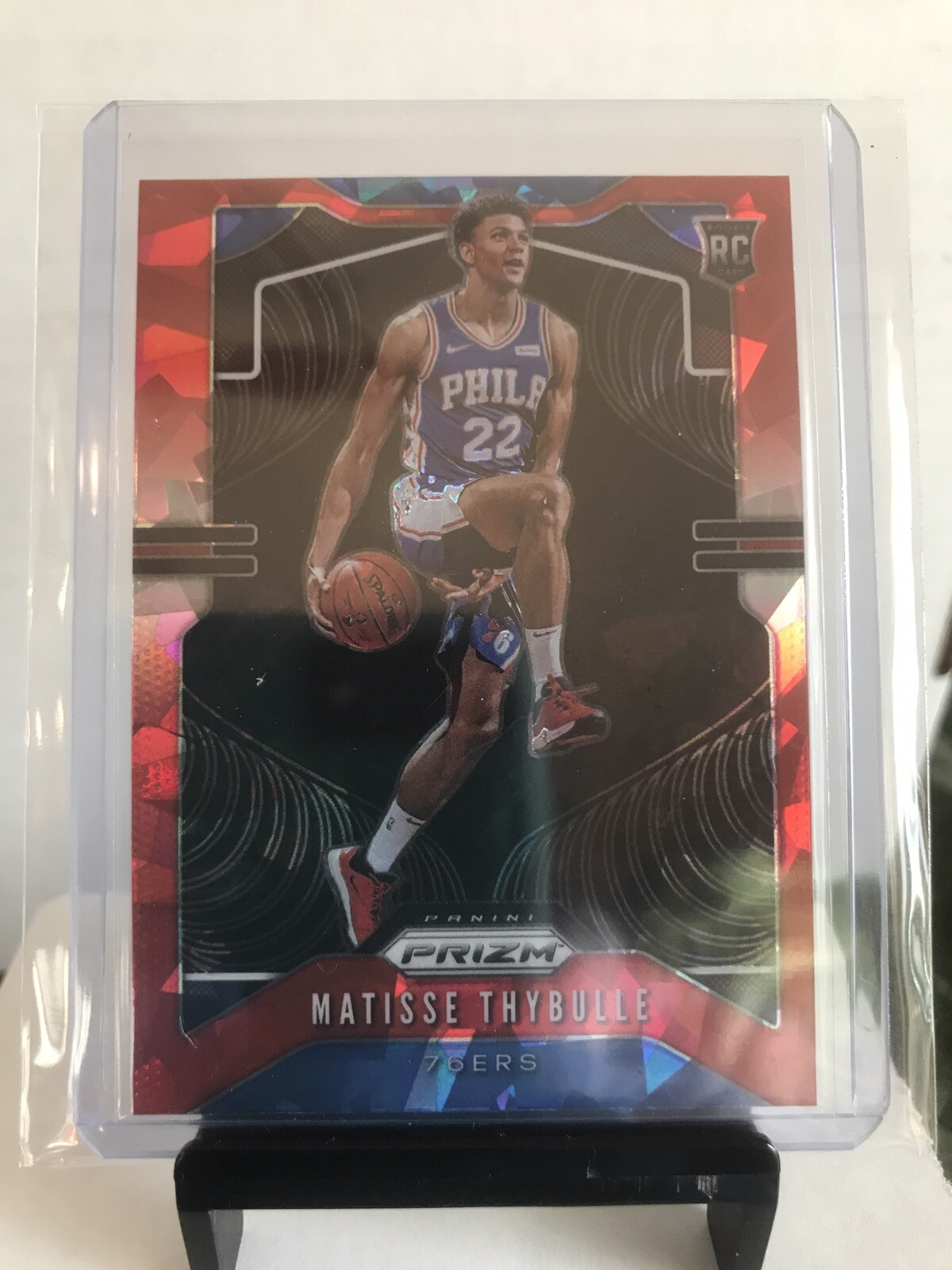 MATISSE THYBULLE RC 2019-20 Panini Prizm Red Cracked Ice #290 76ers