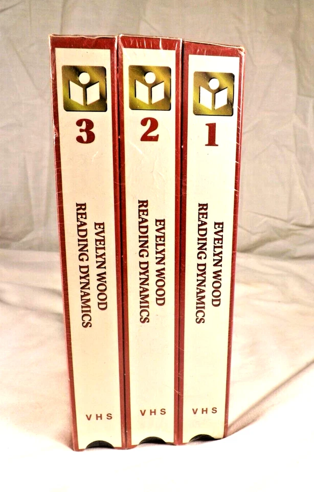 Evelyn Wood Reading Dynamics Speed Reading Program Three Volume VHS Video NEW - Image 2 of 4