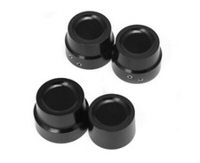 Black Front and Rear Axle Nut Covers Harley Dyna Softail and Sportsters Models