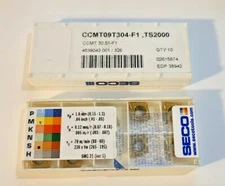 CCMT 32.51 F1 TS2000 SECO  *** 10 INSERTS *** FACTORY PACK ***