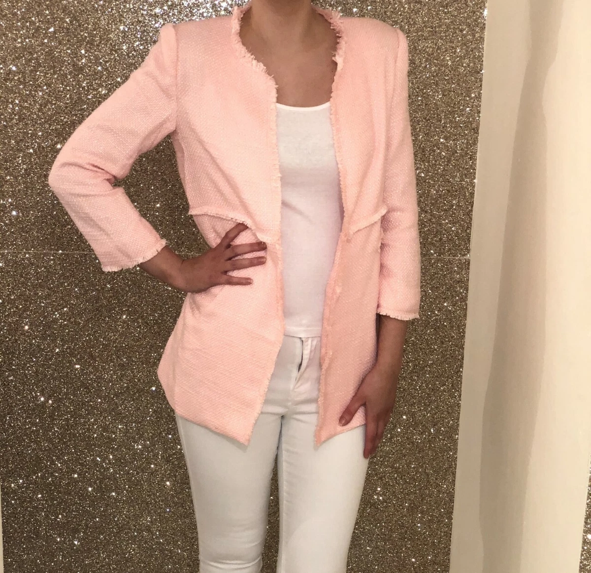 Oversized store tweed blazer