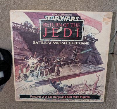 1985 Star Wars PB Return of The Jedi Battle At Sarlaccs Pit Game