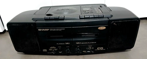 Sharp WQ-CD55H CD Radio Cassette Boombox Boombox Vintage Stereo
