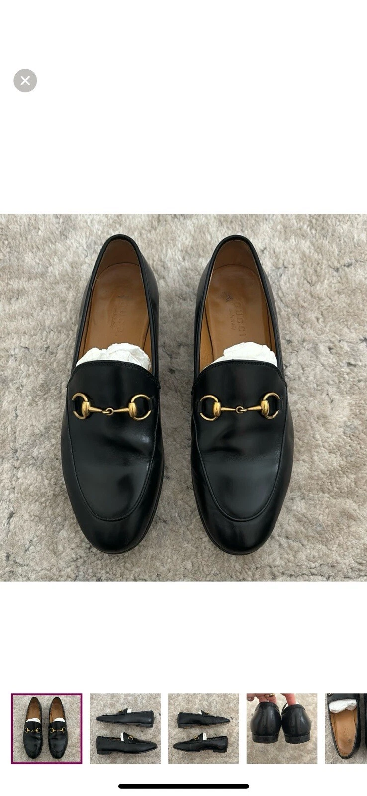 Mocassins Gucci Jordaan en cuir noir