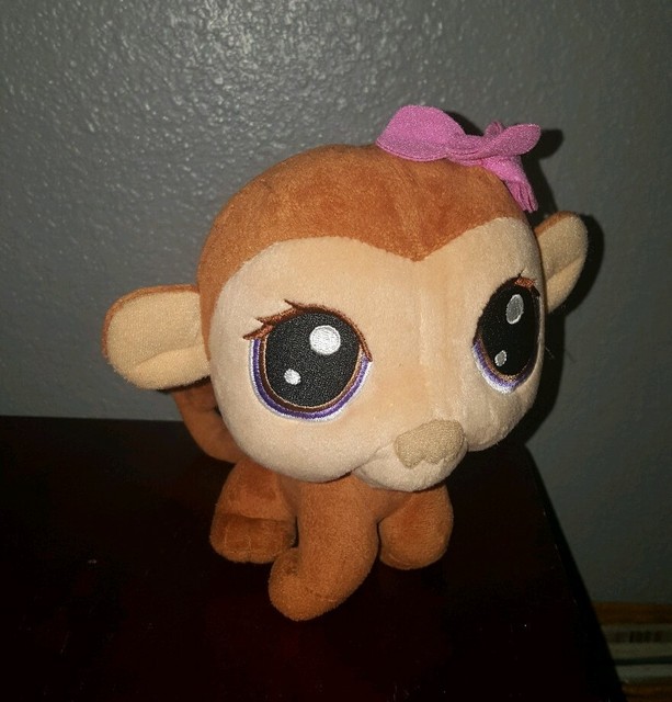 Littlest PET SHOP 7.5" / 7 1/2" Plush Bobblehead bobble Head MONKEY