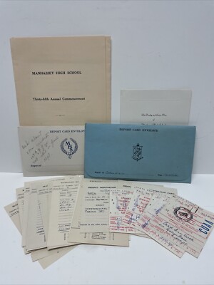 Lot 29 Manhasset High School 1951-1955 Aufzeichnungen Manhasset Long Island NY