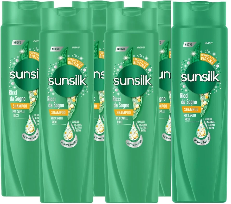 6x Sunsilk, Dream Curl Shampoo 250 ml+Italian Polpa 400g