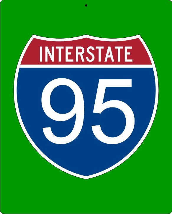 Metal Interstate Custom Highway Sign - Your Choice of Number and