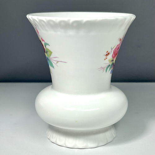 Vintage Coalport Bone China Junetime Pattern 4" Floral Vase - Made in England - Picture 7 of 11