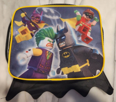 DC Lego Batman Movie Lunch Bag with Detachable Cape NWOT