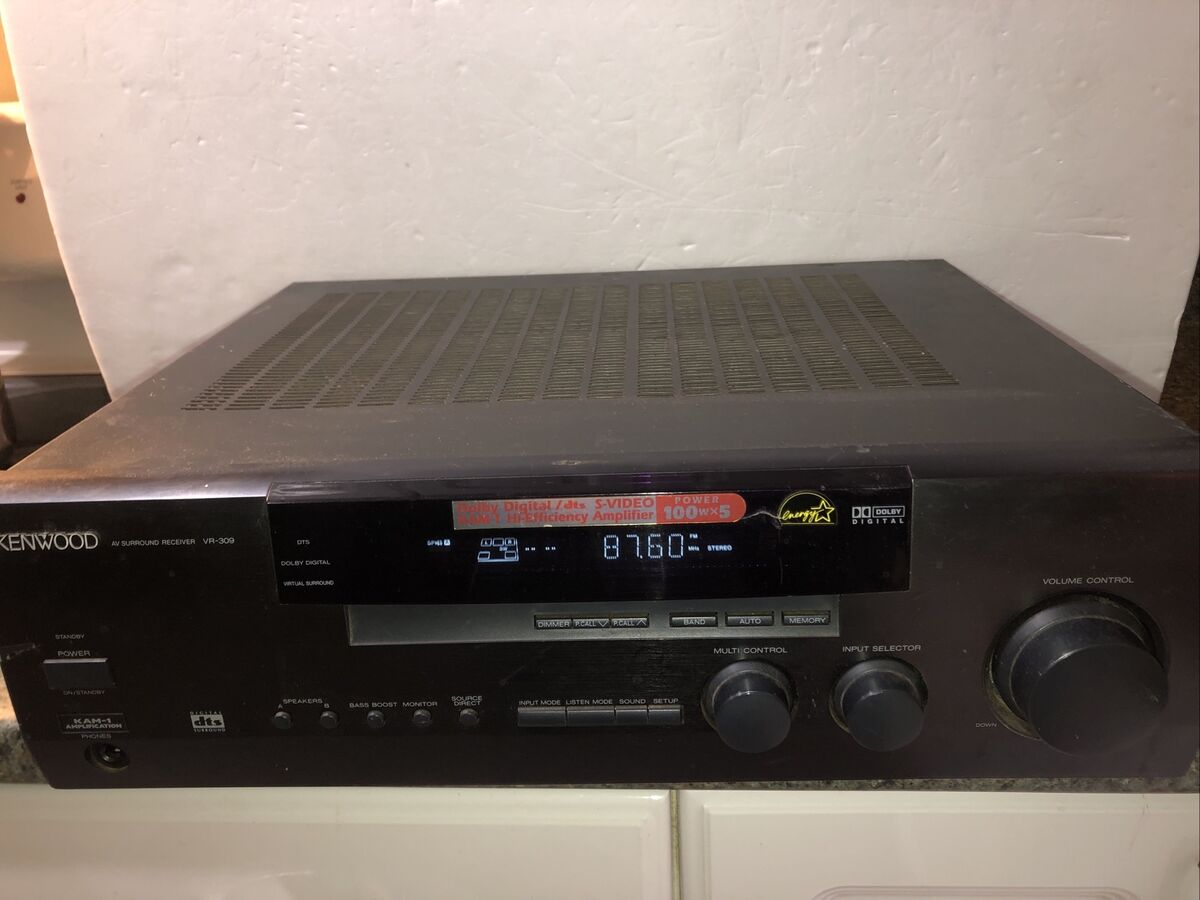 KENWOOD VR-309 Dolby Digital DTS 5.1 Channel Surround AV KENWOOD VR-309 Dolby Digital DTS 5.1 Channel Surround AV