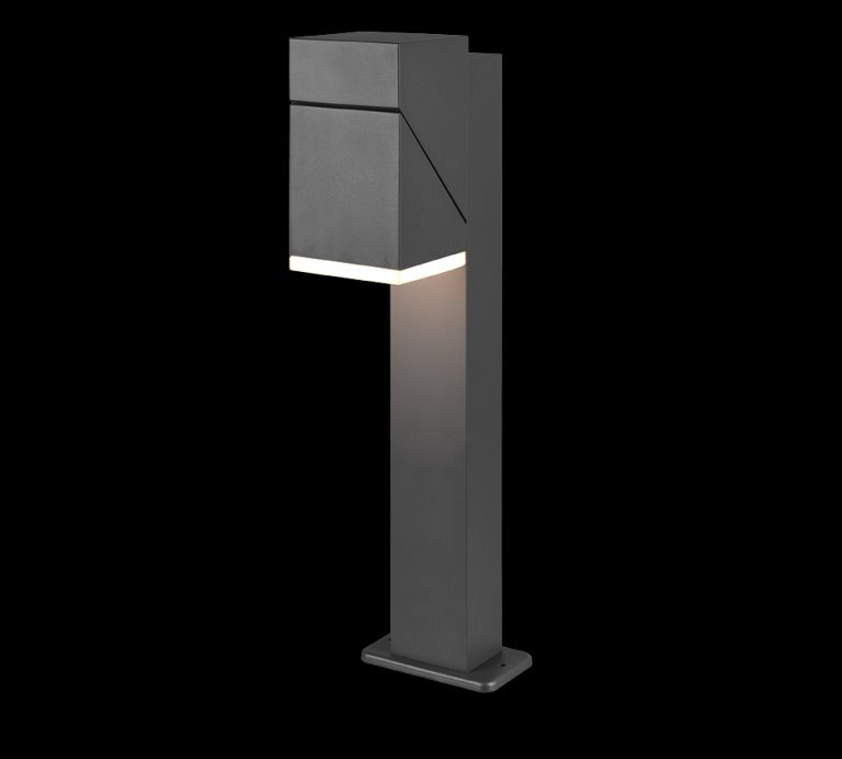Lampioncino Moderno Avon LED 50cm Antracite Orientabile IP54