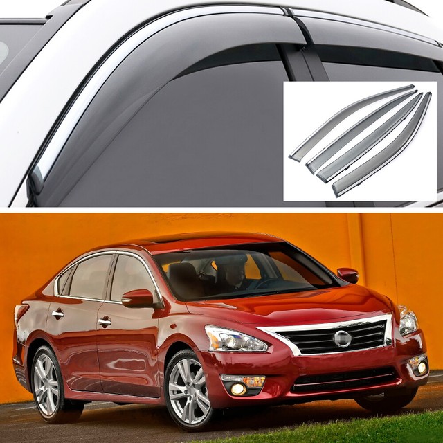 Car Window Visor Vent Deflector Sun/Rain Guards Set for Nissan Altima