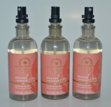 3 BATH  BODY WORKS AROMATHERAPY ENERGY ORANGE GINGER ESSENTIAL OIL MIST SPRAY
