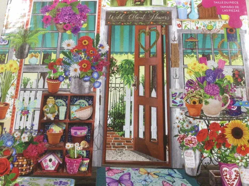 Ceaco Puzzle Flower Shop 300 Lg Pieces With Poster 2021 Complete - Image 2 of 4