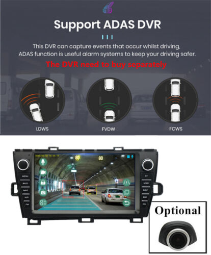 9" Android 13.0 Stereo Radio GPS Navi Wifi For Toyota Prius 2010-2015 w/ Carplay - Picture 19 of 22