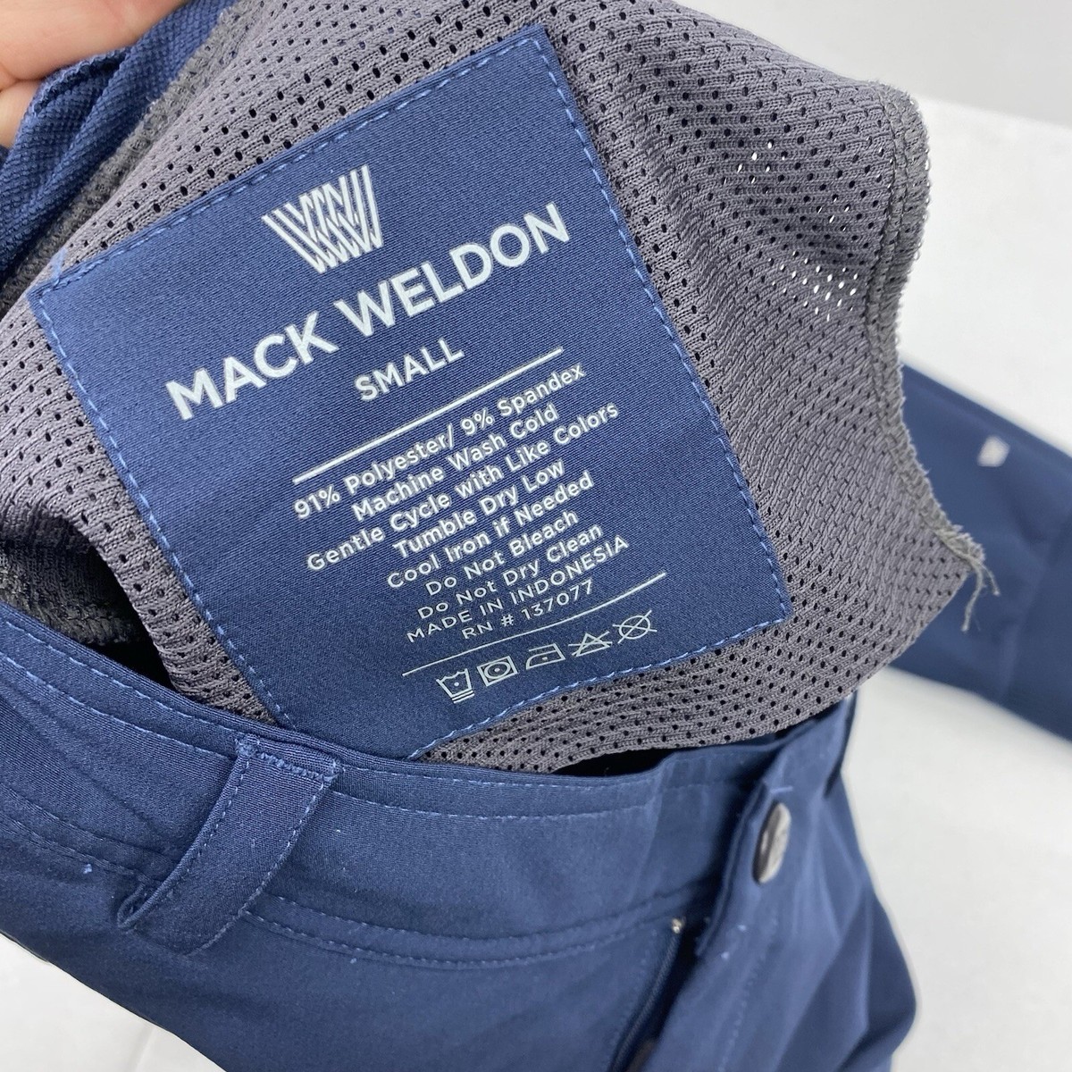 Mack Weldon Pants Mens Small Radius Flex Joggers Zip Pocket