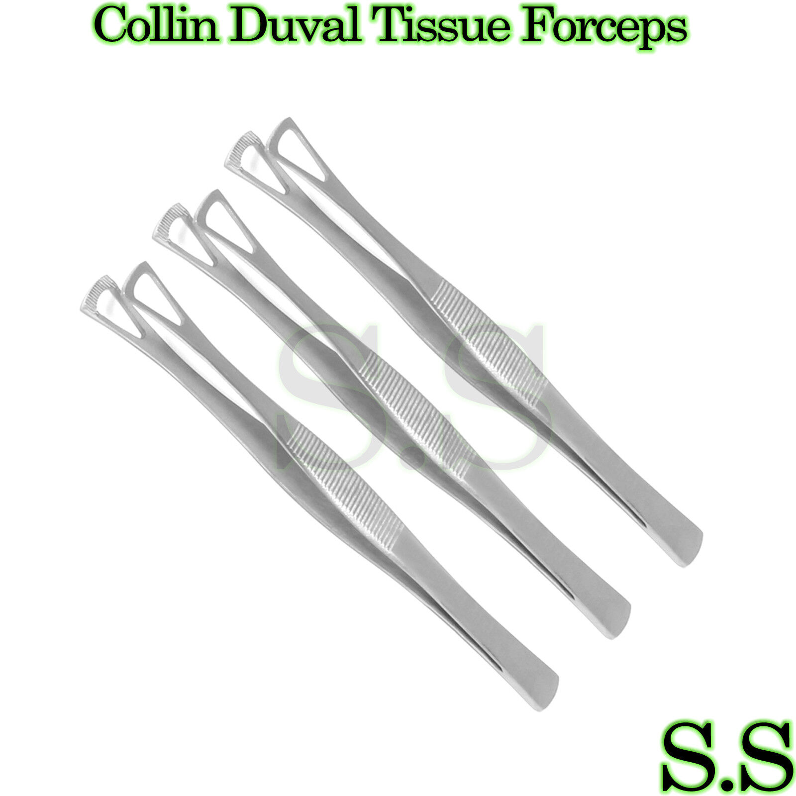 3 Collin Duval Tissue Forceps instruments Piercing Bargain Body depot