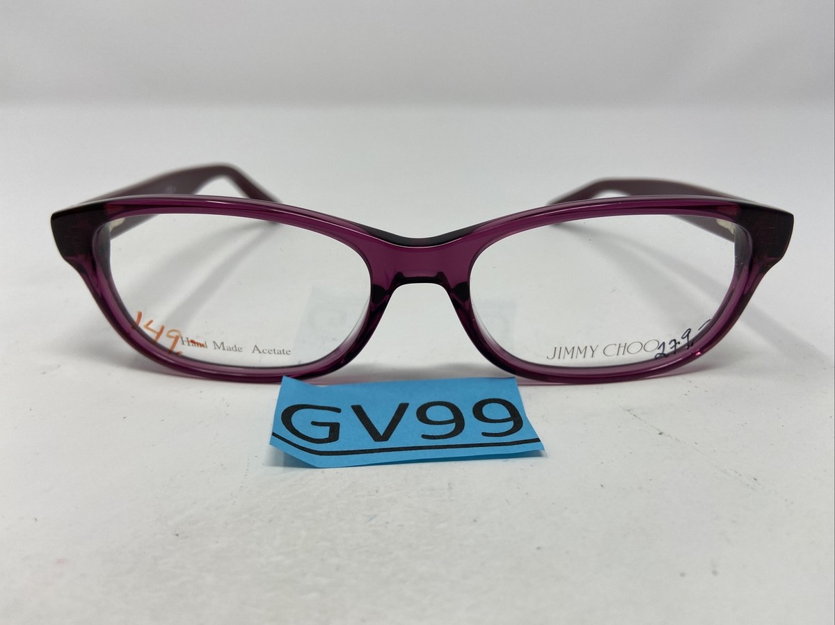 Jimmy Choo Italy 121 GTQ 52-17-135 Purple Crystal Full Rim