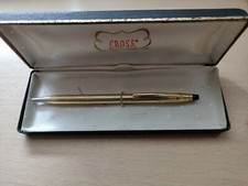 BALLPOINT (BOLIGRAFO) CROSS MOD. CENTURY CLASSIC PLAQUE ORO 12KT AÑOS 2000 