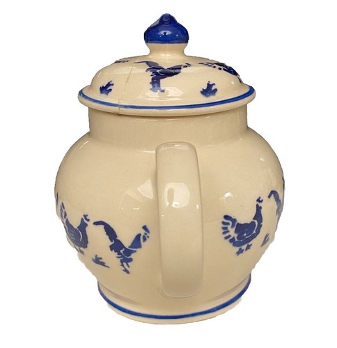 EMMA BRIDGEWATER BLUE HEN TEAPOT - AS FOUND - RARE - Picture 4 of 13