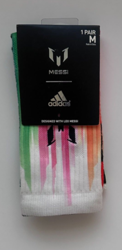 Adidas, Designed With Leo Messi Crew Socks Multi Colored Size: Mens 6.5-9
