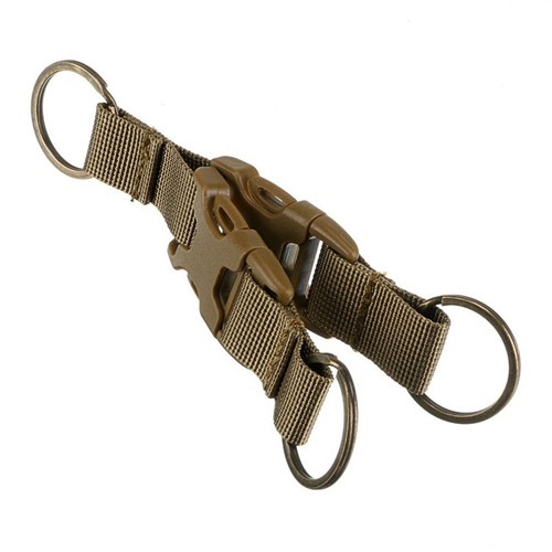 Tactical Buckle Carabiner Keyring Belt Backpack Hanging KeyChain Clip Hook - Picture 13 of 14