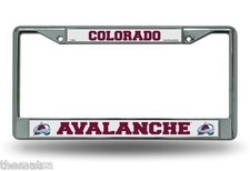 COLORADO AVALANCHE NHL HOCKEY CHROME USA MADE LICENSE PLATE FRAME