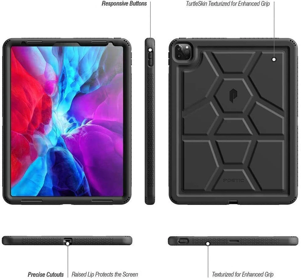 For iPad Pro 11/Pro 12.9/iPad 10.2/iPad 10.9 Tablet Case Washable Silicone Cover - Image 4 of 4