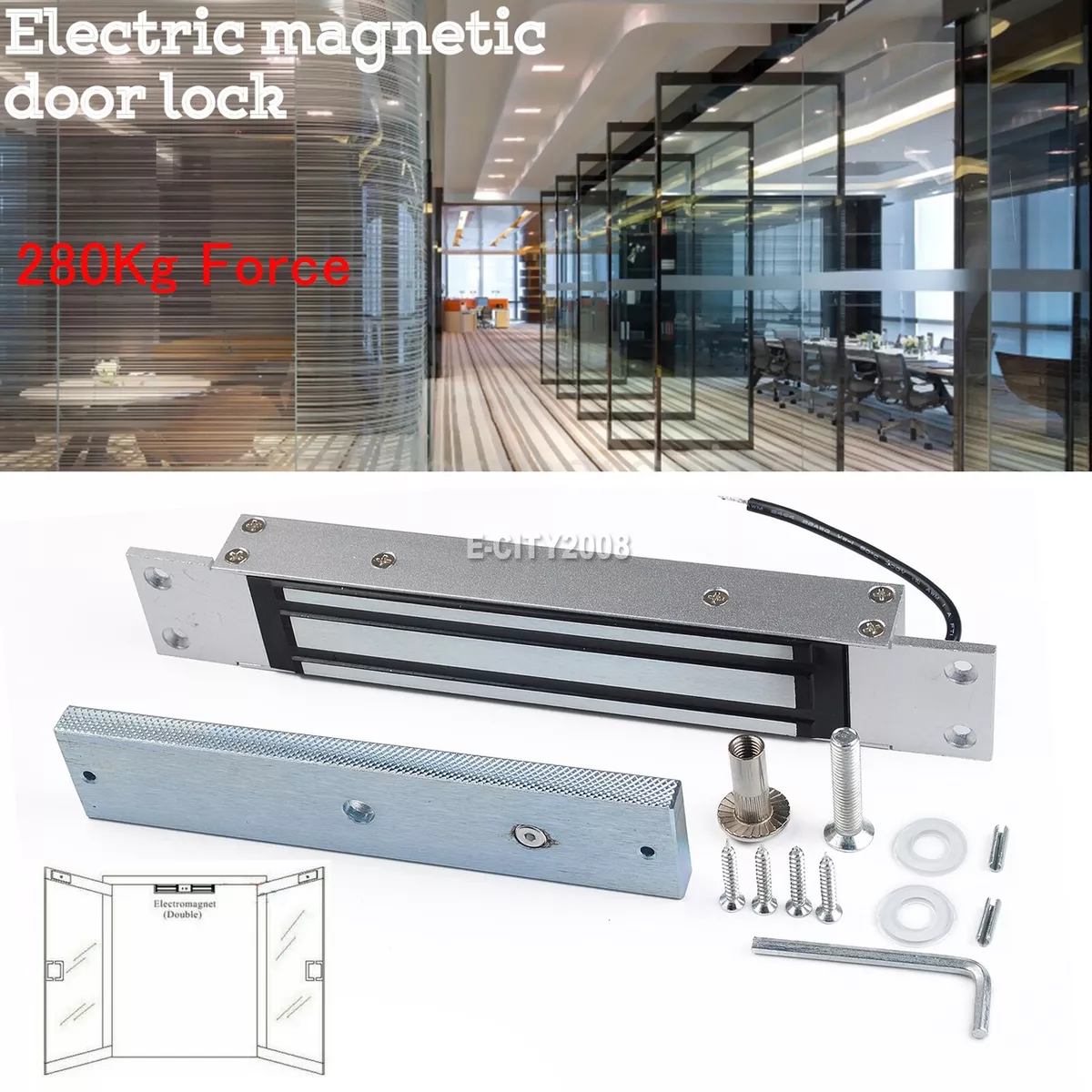Magnetic best sale door lock