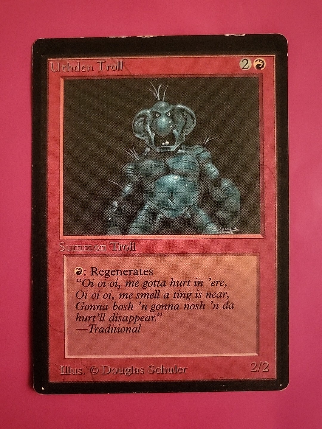 MTG 21G - MP UTHDEN TROLL - LIMITED EDITION BETA #181 - MAGIC THE GATHERING