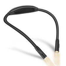 Lightweight Neck Reading Light 3 Colors 9 Brightness Levels. Rechargeable Hand