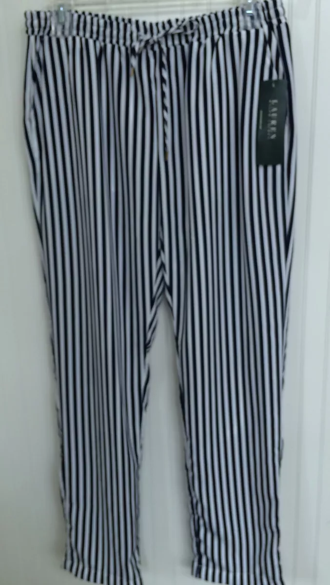 Striped loose hotsell fit pants