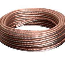 1pc 100ft 22 GA Parallel Speaker Wire Zip Cable OFC Copper Car Home Marine Audio