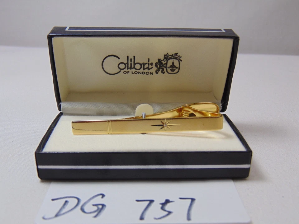 Colibri of London Gold Tone Tie Clip Mens Dress In Case - Image 3 of 3