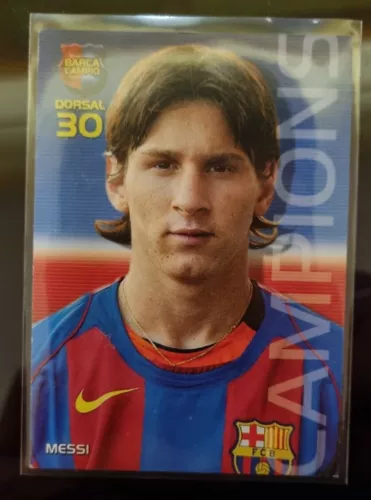 MESSI ROOKIE #35 - MEGACRACKS BARÇA CAMPIÓ (CATALAN) 04/05 PANINI