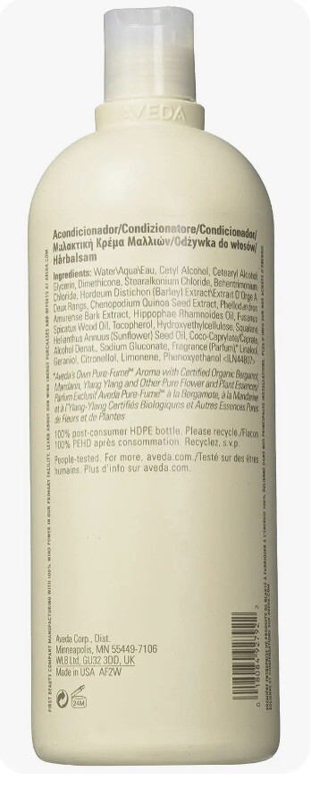 AVEDA Damage Remedy Restructuring Conditioner 33.8 oz Liter