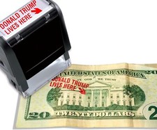 Donald Trump Lives Here Stamp, Self Inking Stamp for Trump Merchandise, 2024 Ele