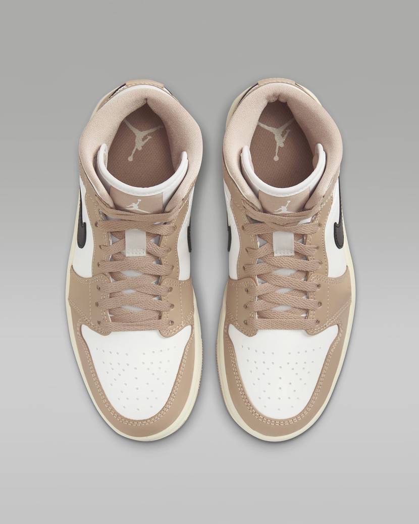 BQ6472-103 Nike Air Jordan 1 Mid Desert (Women's) | eBay