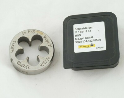 Schneideisen M18x1,5 HSS 6e Ms. gel. 70˚ / Prototyp / Rechts, DIN 223 (EN 22568)