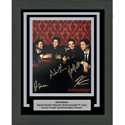Framed Autographed/Signed Entourage 4x Cast 8x10 Photo JSA COA