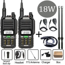 BAOFENG UV-98 PRO U/VHF WALKIE TALKIE LONG RANGE TWO WAY HAM RADIO SCANNER 128CH
