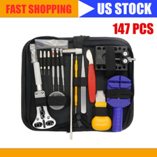 147 pcs Watch Repair Kit Watchmaker Back Case Remover Opener Link Pin Spring Bar