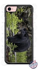 Funda protectora de teléfono Black Bear Wild Animals para iPhone 11Pro Max Samsung LG Google